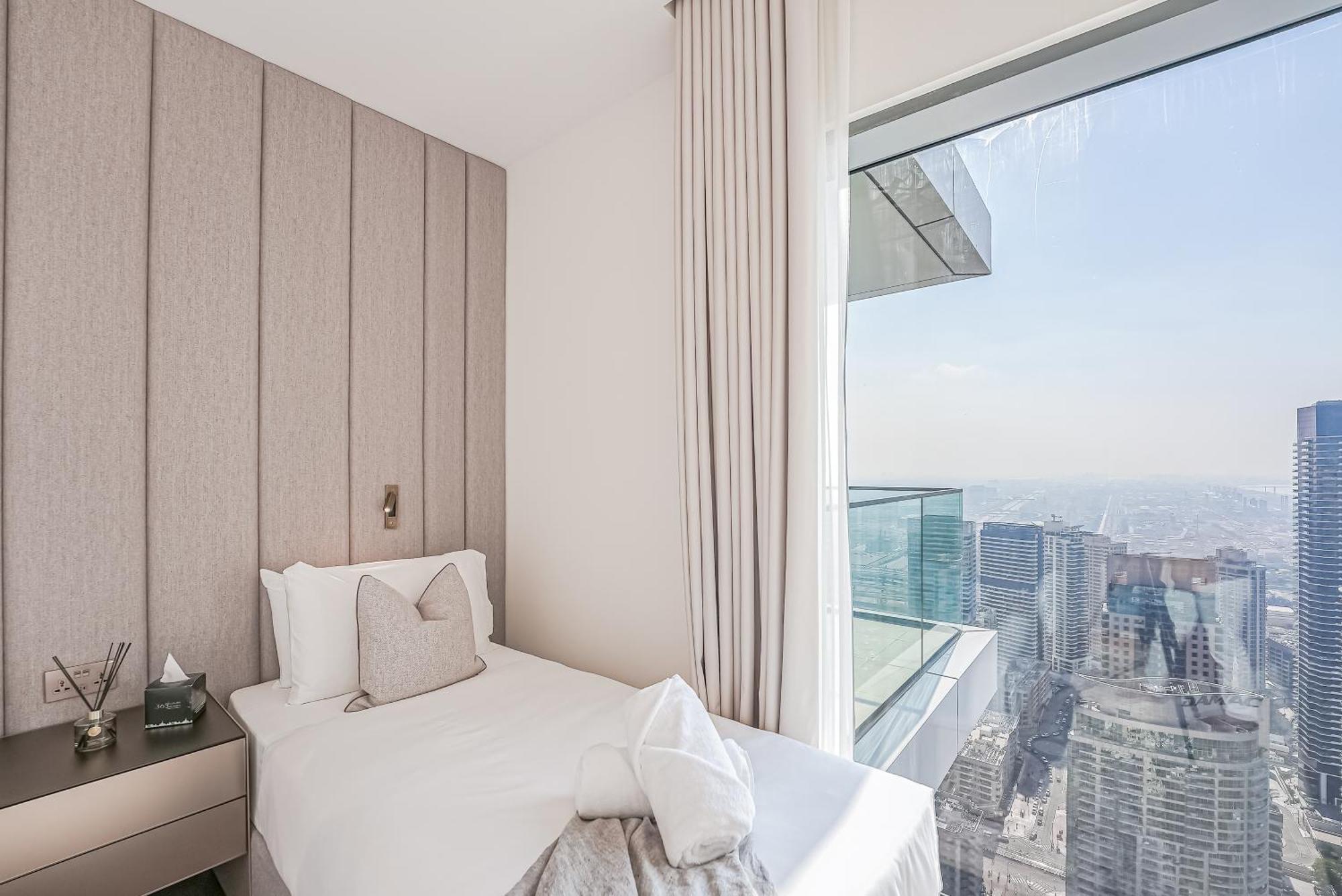Ferienwohnung Modern 2Br High Floor Haven In Vida Dubai Marina Exterior foto