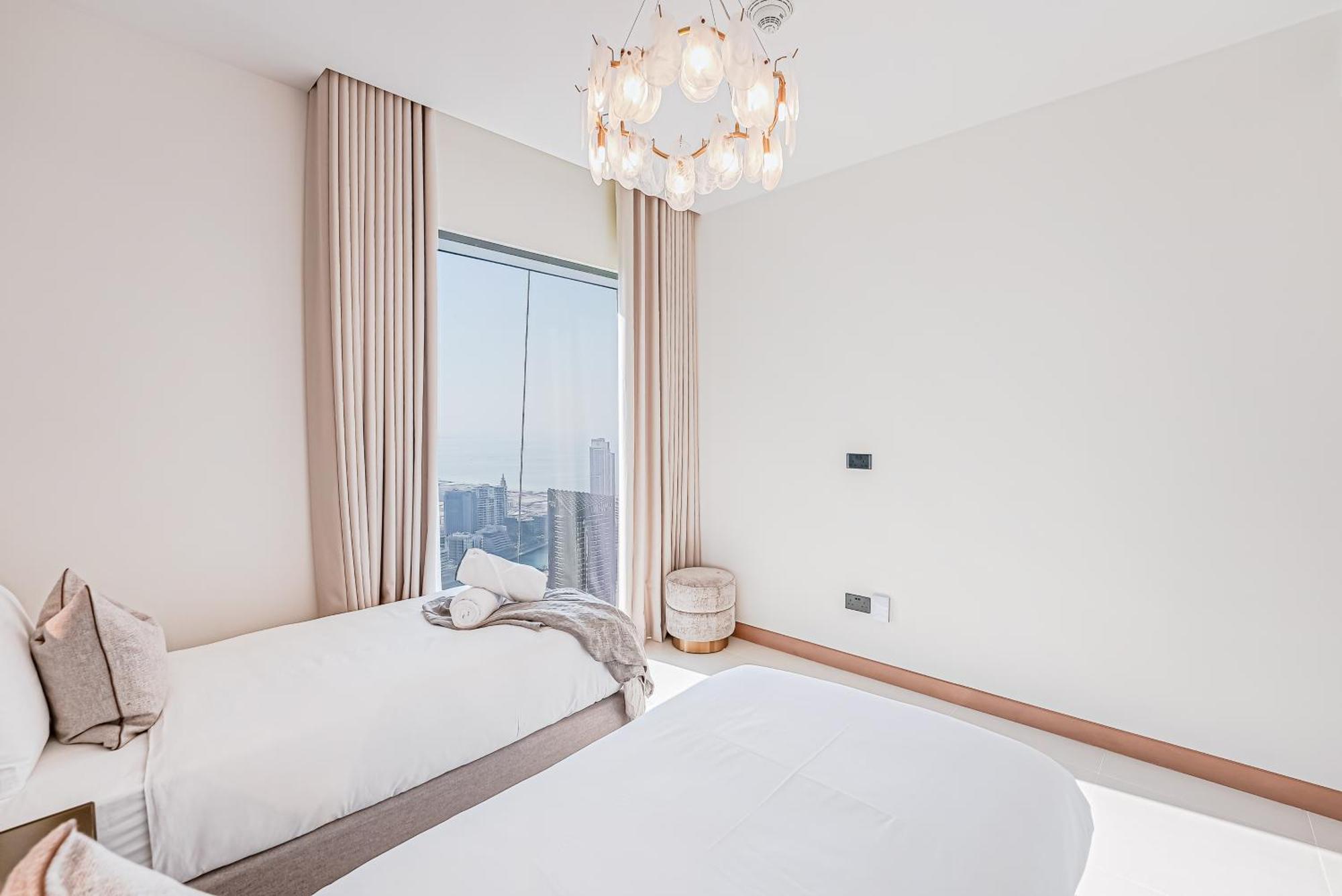 Ferienwohnung Modern 2Br High Floor Haven In Vida Dubai Marina Exterior foto
