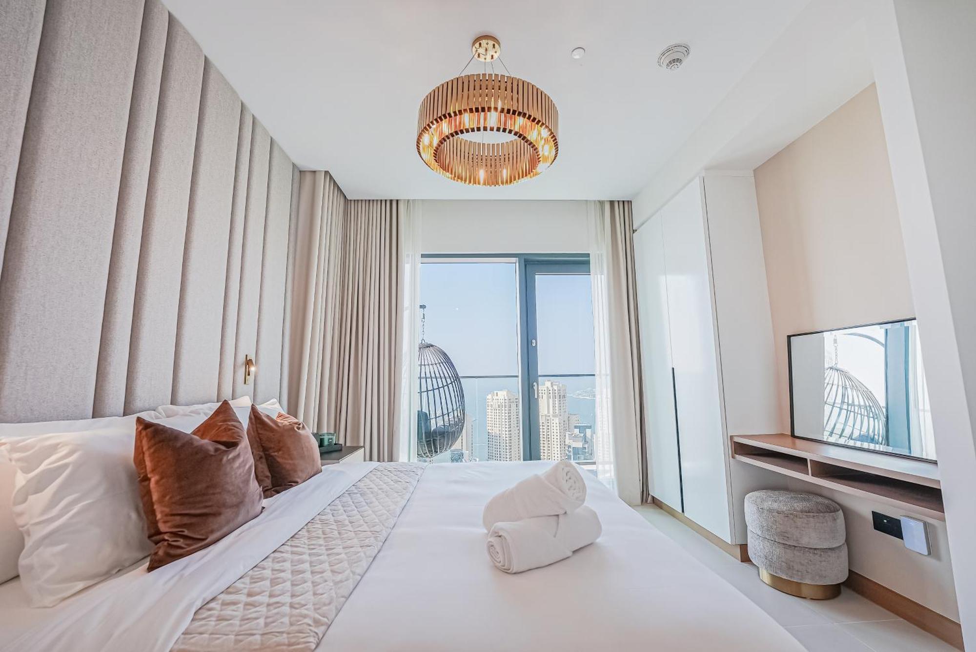 Ferienwohnung Modern 2Br High Floor Haven In Vida Dubai Marina Exterior foto