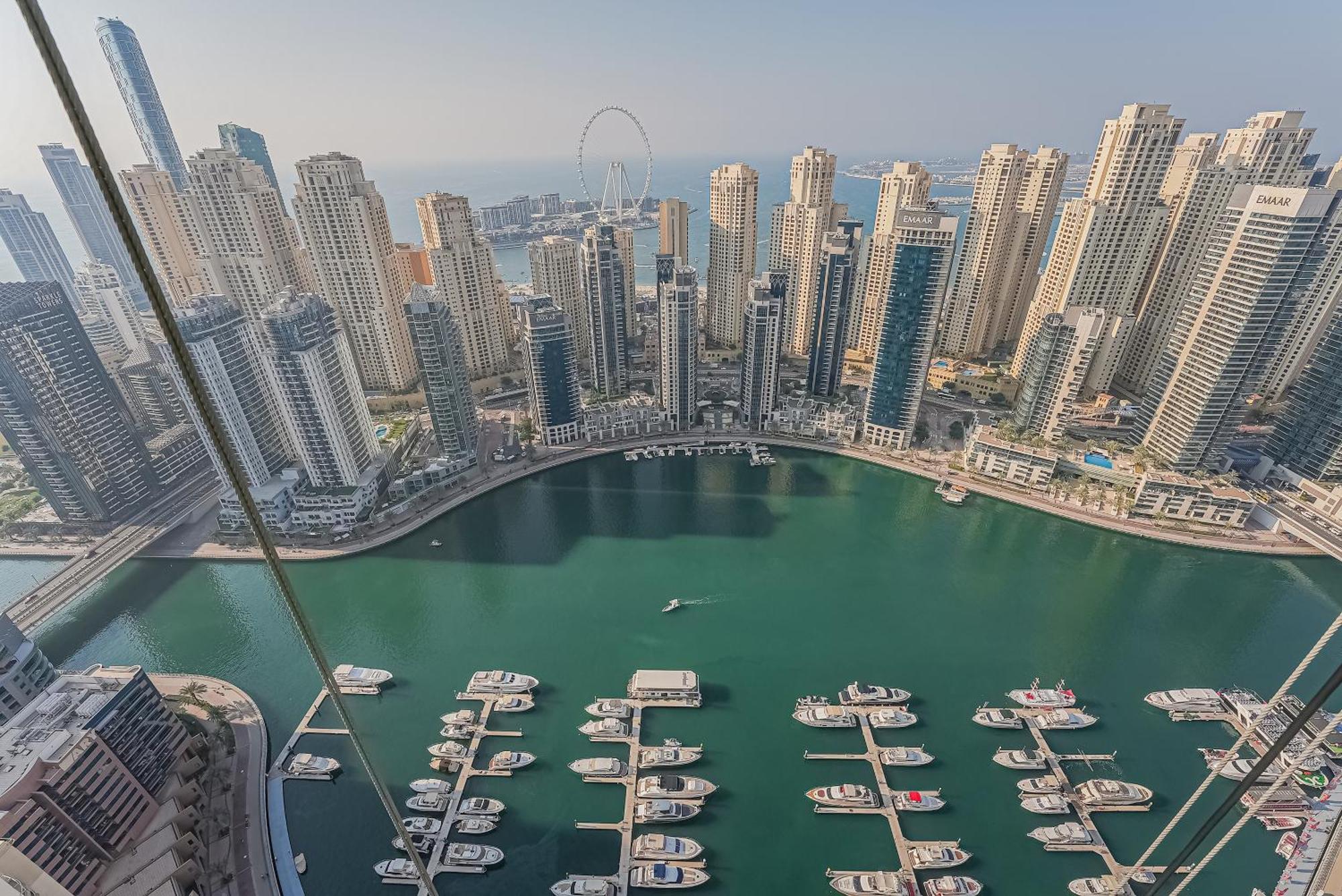 Ferienwohnung Modern 2Br High Floor Haven In Vida Dubai Marina Exterior foto
