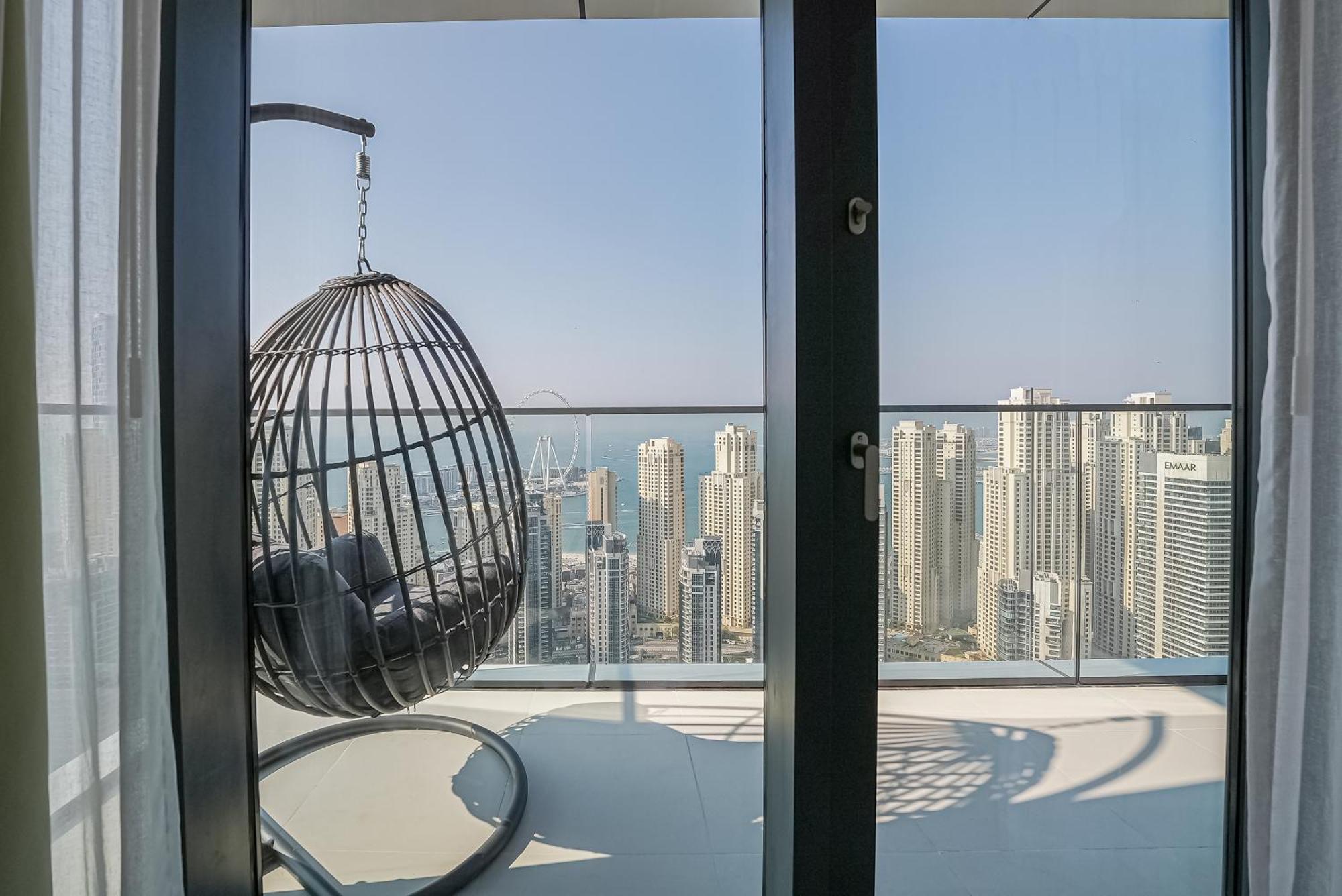 Ferienwohnung Modern 2Br High Floor Haven In Vida Dubai Marina Exterior foto
