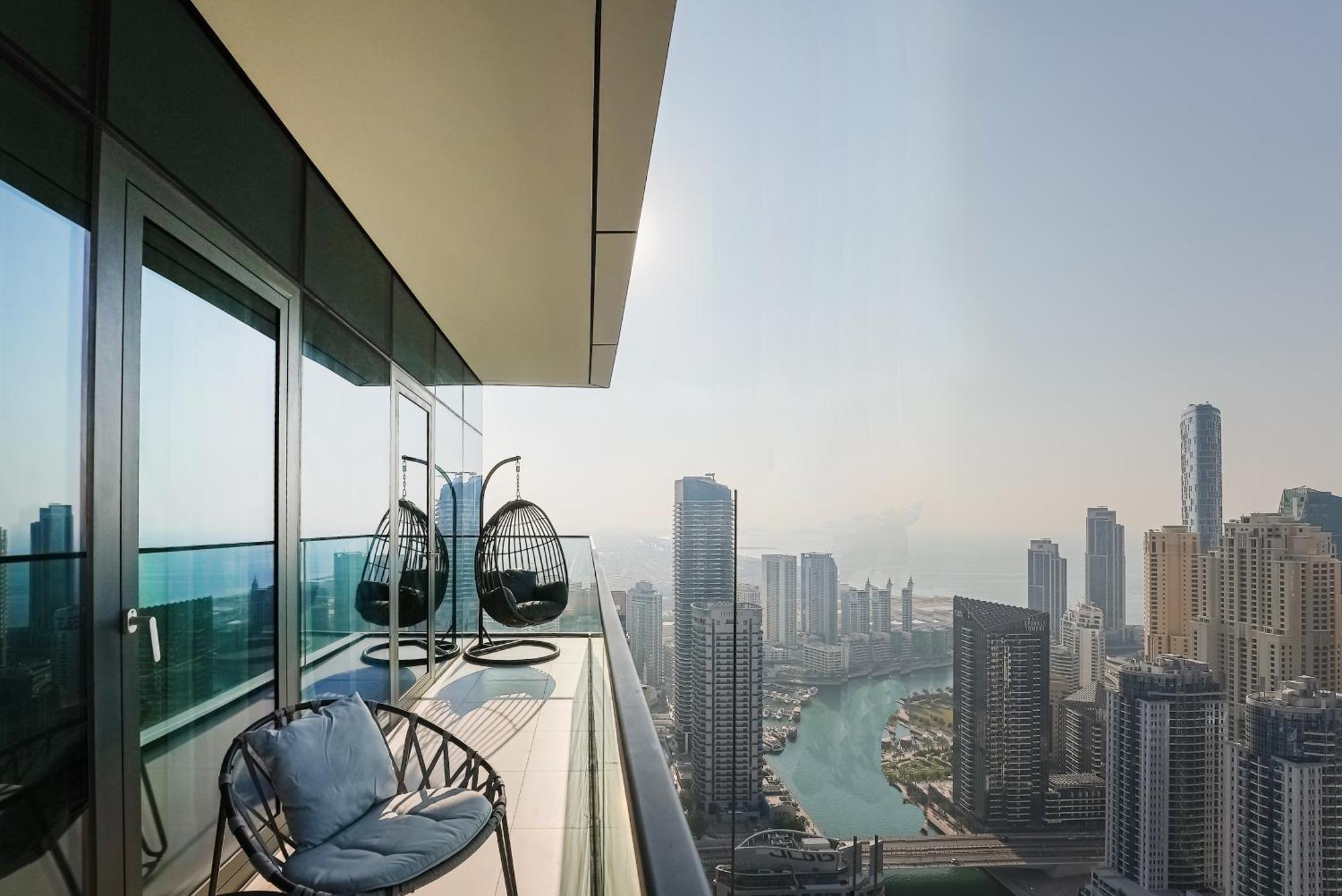 Ferienwohnung Modern 2Br High Floor Haven In Vida Dubai Marina Exterior foto