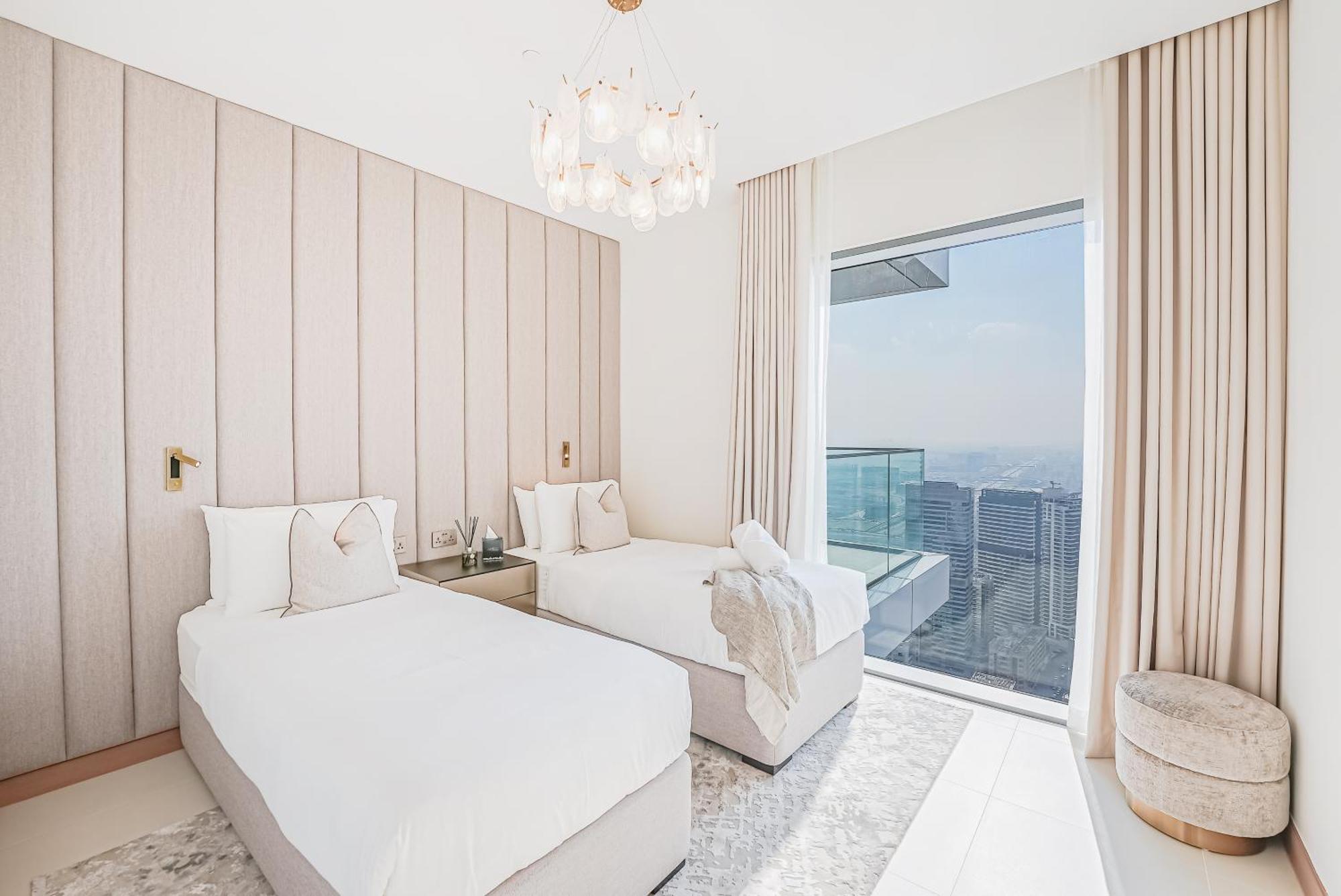 Ferienwohnung Modern 2Br High Floor Haven In Vida Dubai Marina Exterior foto