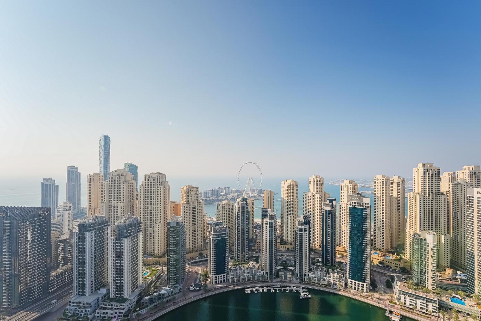 Ferienwohnung Modern 2Br High Floor Haven In Vida Dubai Marina Exterior foto