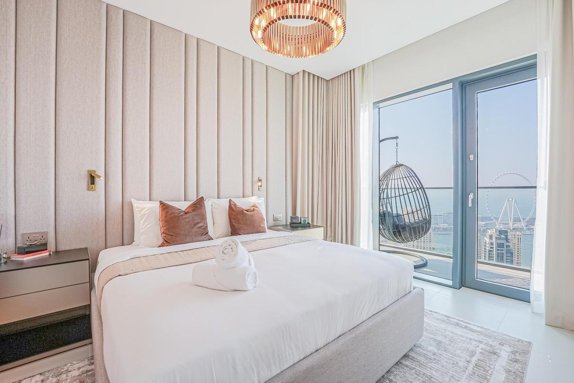 Ferienwohnung Modern 2Br High Floor Haven In Vida Dubai Marina Exterior foto