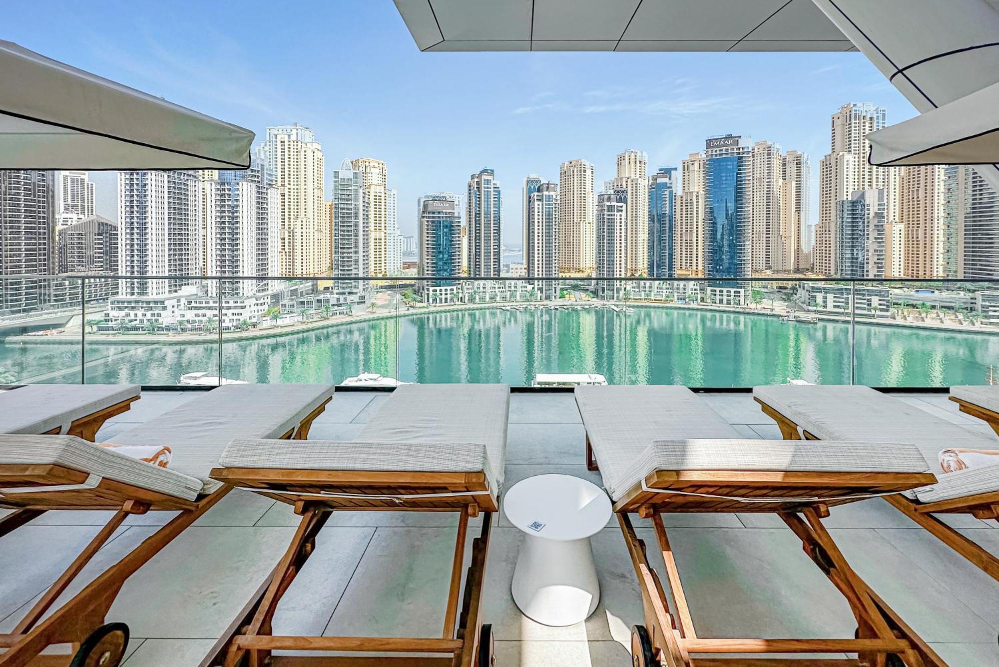 Ferienwohnung Modern 2Br High Floor Haven In Vida Dubai Marina Exterior foto