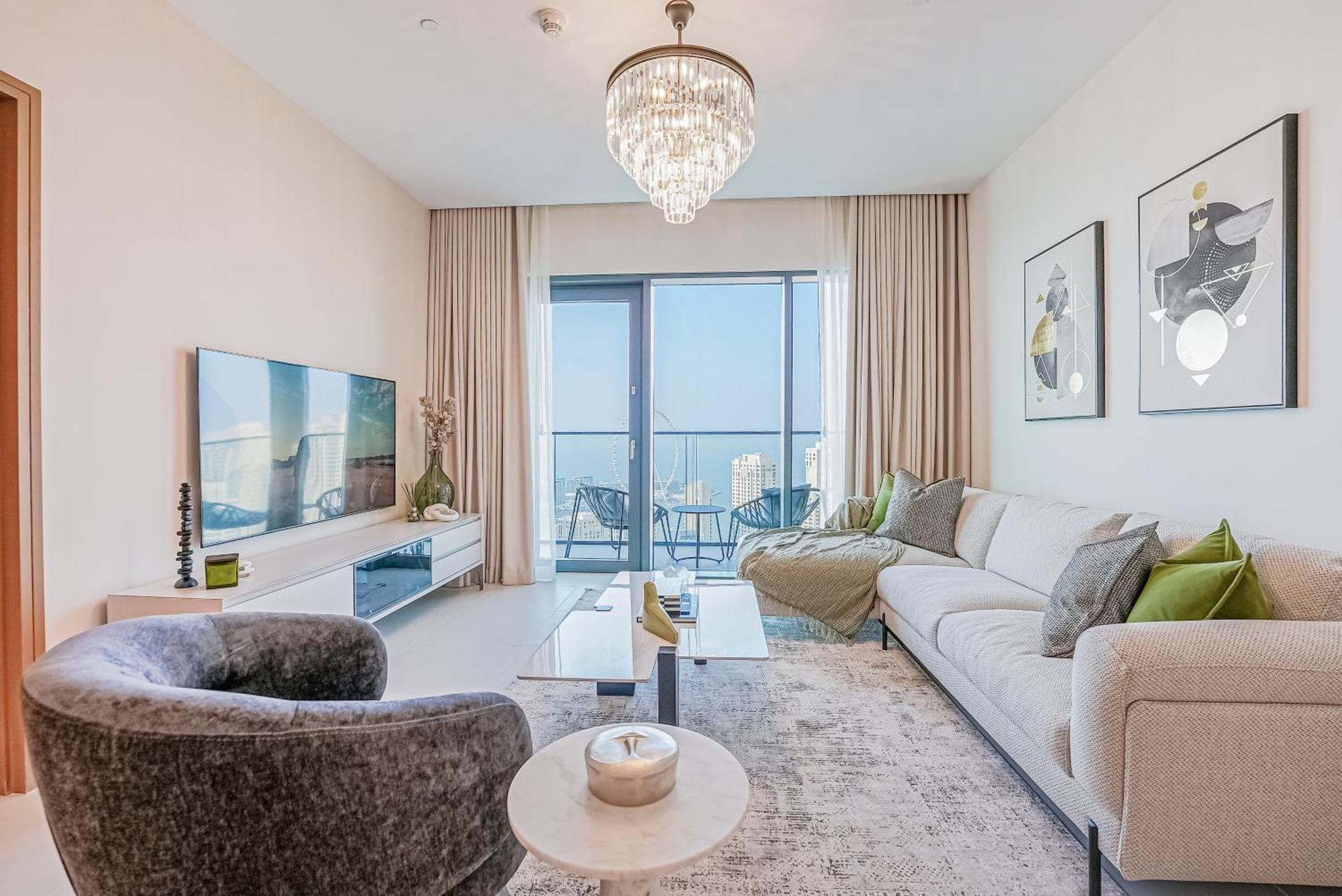 Ferienwohnung Modern 2Br High Floor Haven In Vida Dubai Marina Exterior foto